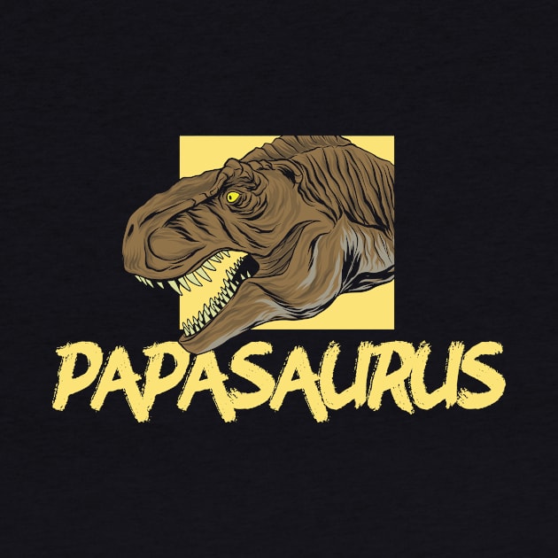 Funny Papasaurus Rex T-Rex Father's Day Dinosaur by theperfectpresents